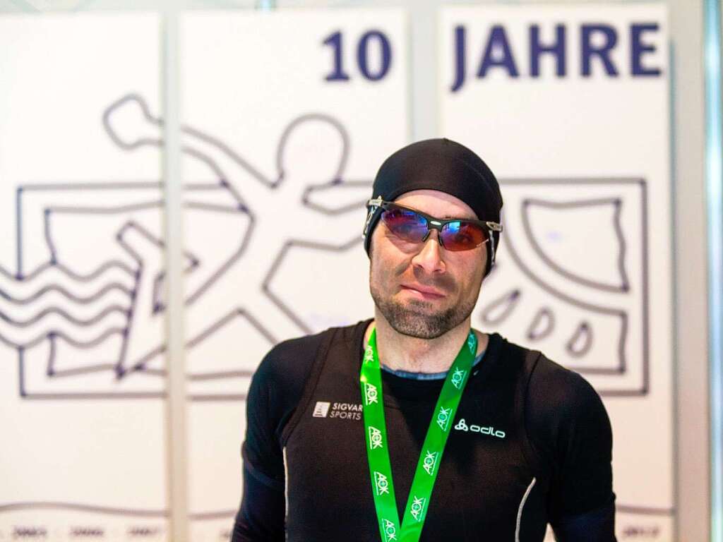 10 Jahre Freiburg-Marathon: In allen Jahren am Start war Daniel Kopp (21 km, 01h 23min 27sek)