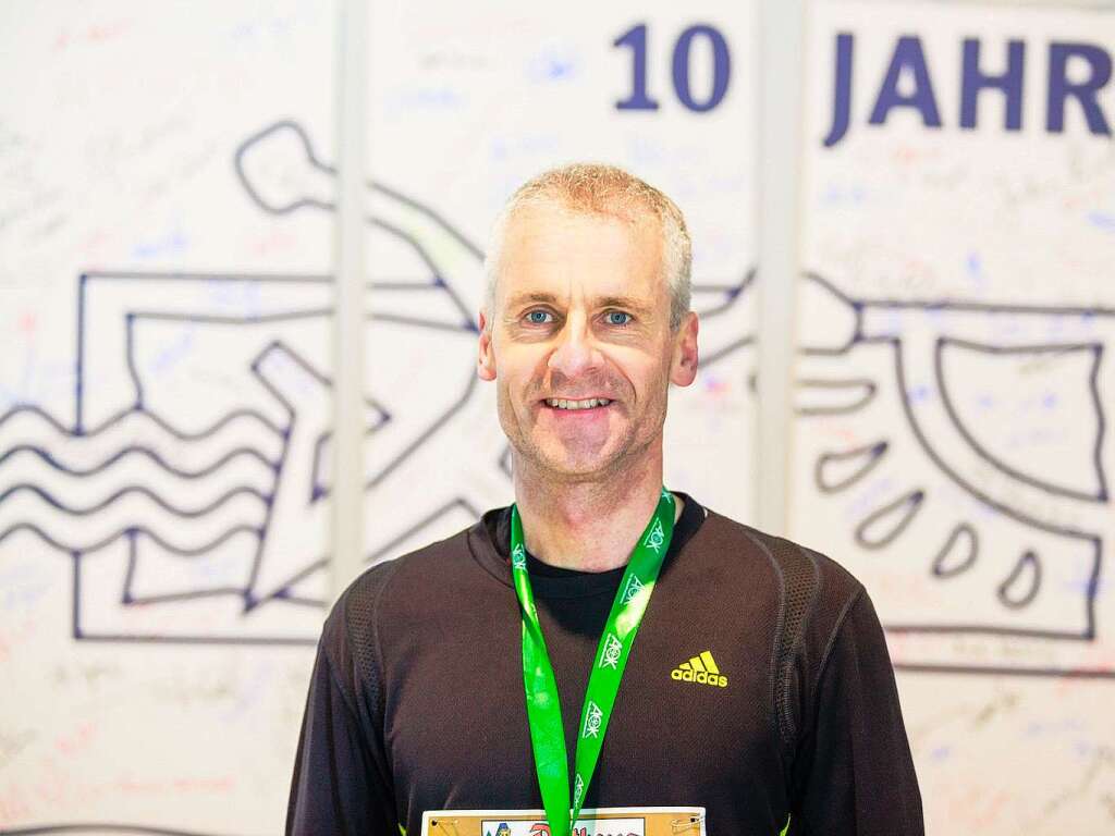 10 Jahre Freiburg-Marathon: In allen Jahren am Start war Bernd Hay (42 km, 03h 13min 54sek)