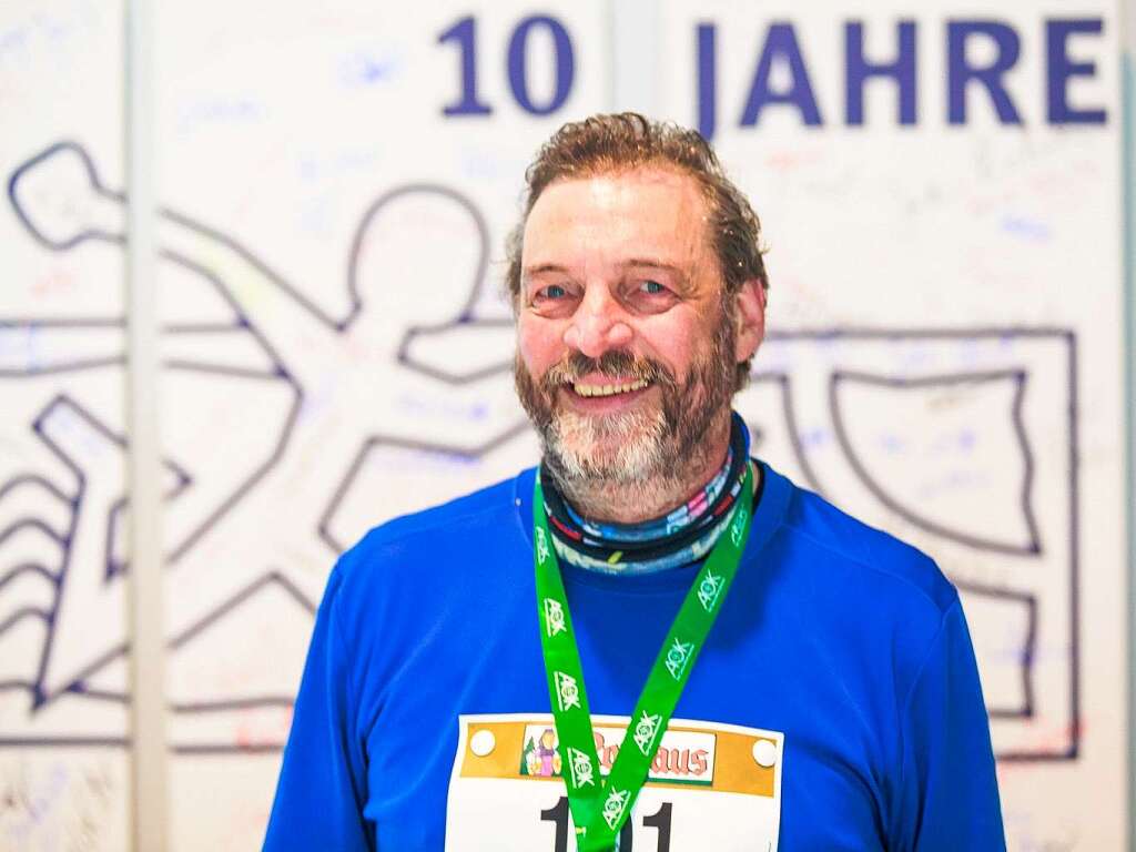 10 Jahre Freiburg-Marathon: In allen Jahren am Start war Adrien Niemeskern (21 km, 02h 42min 40sek)
