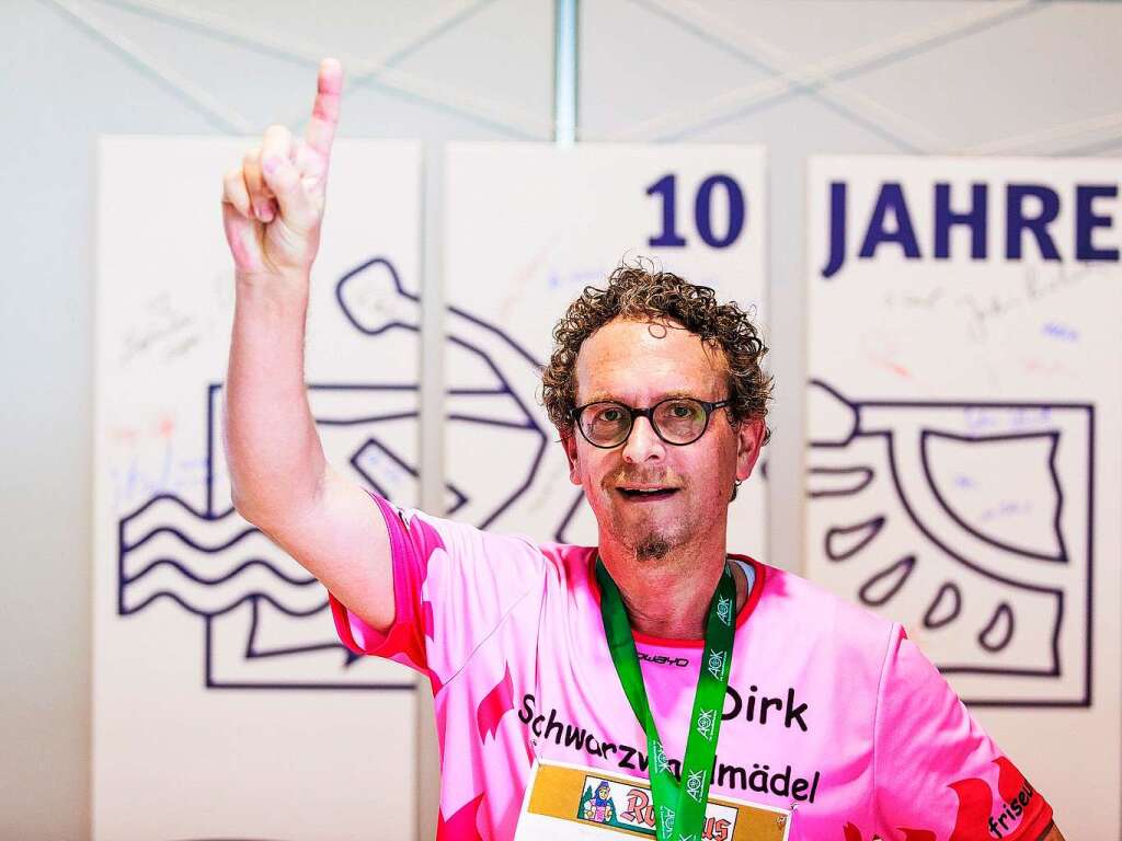 10 Jahre Freiburg-Marathon: In allen Jahren am Start war Dirk Roth (21 km, 01h 48min 43sek)