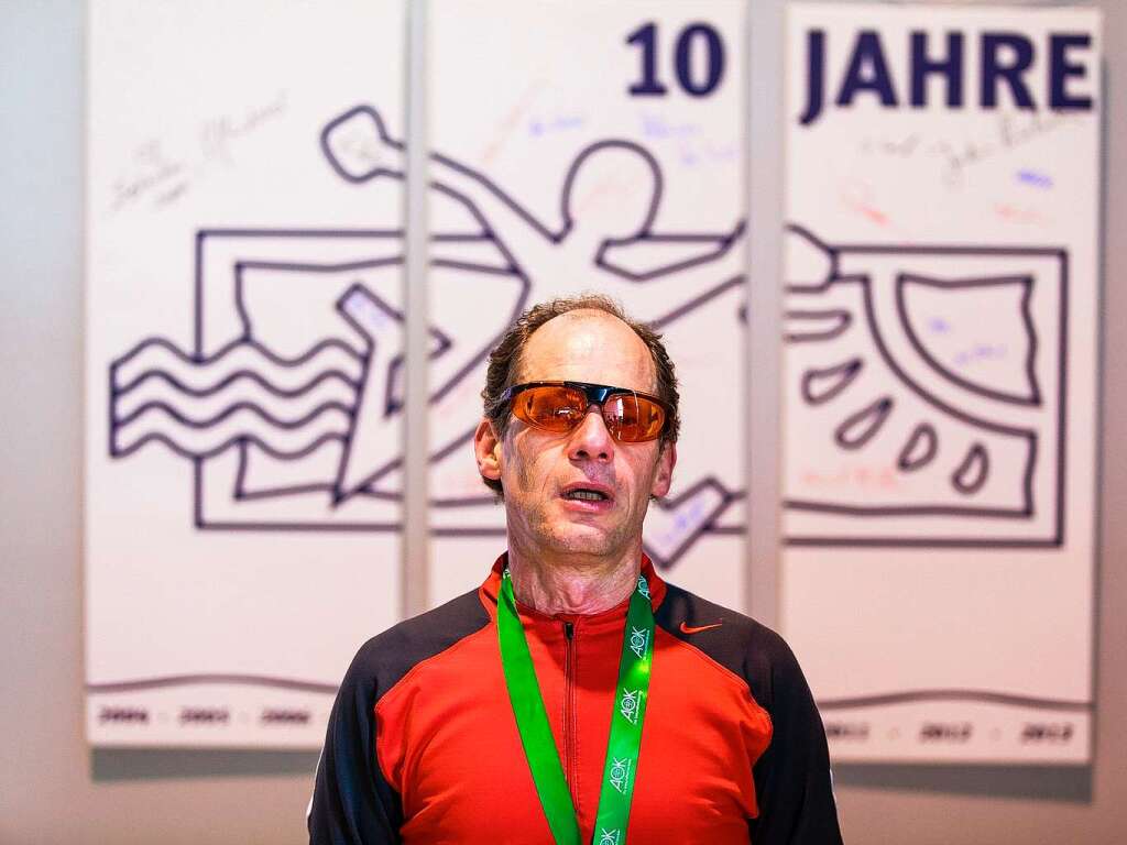 10 Jahre Freiburg-Marathon: In allen Jahren am Start war Michael Einfalt  (21 km, 01h 39min 26sek)