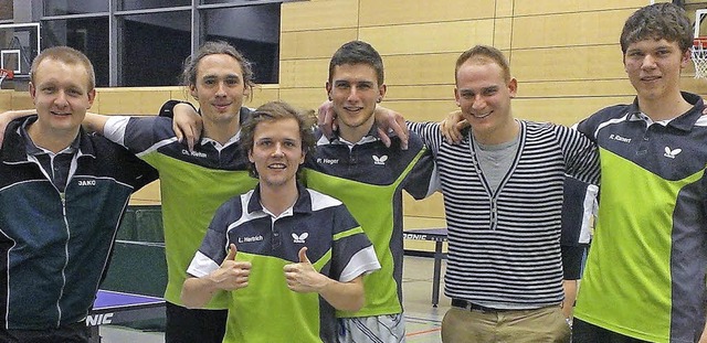 Meisterteam des SV Nollingen, von link...eger, Daniel Granier, Richard Ranert.   | Foto: MOS