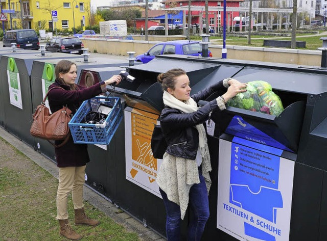 Eine langgestreckte  &#8222;Wertstoffi...rokleingerte dem Recycling zufhren.   | Foto: Thomas Kunz