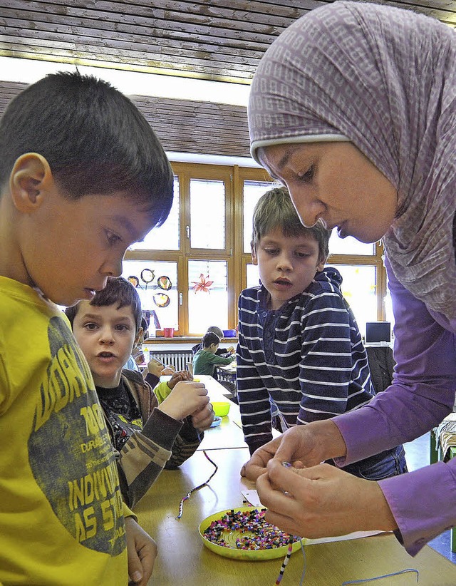 Yamira Tahiri gibt islamischen Religionsunterricht.   | Foto: Bamberger