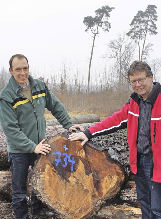 Klein, aber fein:  Arne Koch (links) u...olzsubmission in der Teninger Allmend.  | Foto: Landratsamt