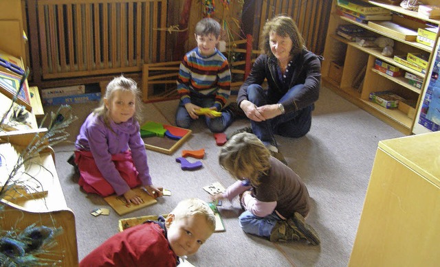 Der groe Gruppenraum im Kindergartena... ihre Schtzlinge freuen sich schon..   | Foto: Liane Schilling