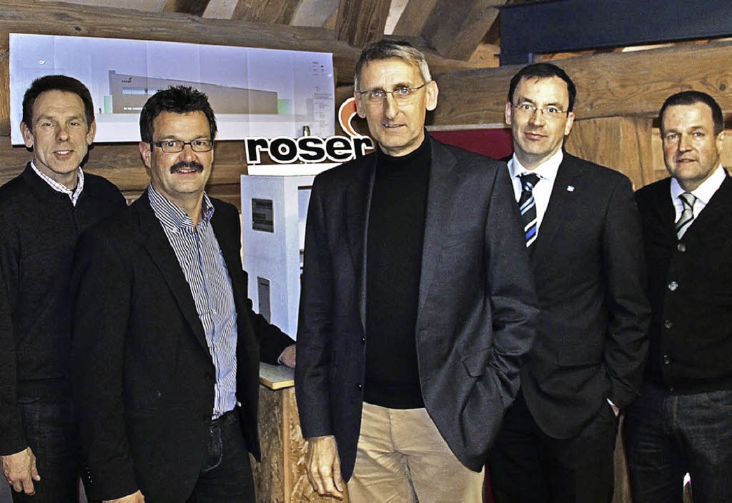 Auch bei der Roser GmbH in  Maulburg w... MdB, Matthias Lang und Markus Meßmer.  | Foto: privat