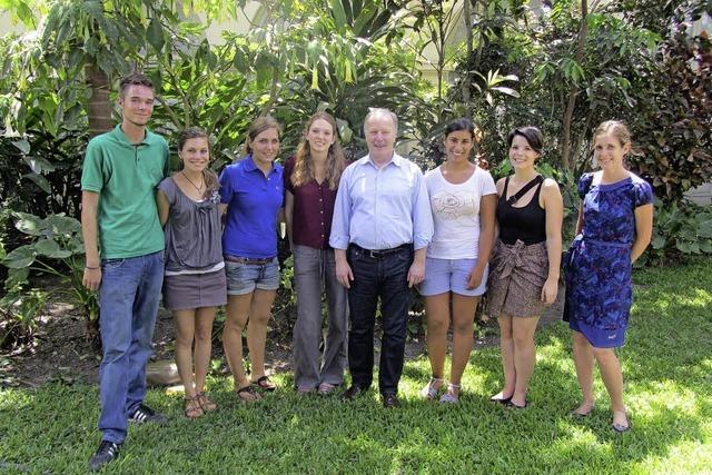 Peter Wei besuchte Freiwillige in Peru