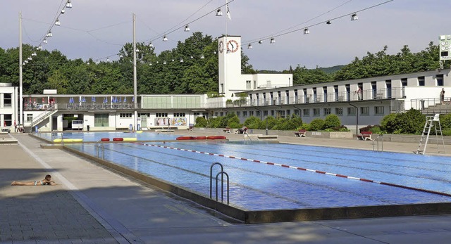 Das 50-Meter-Becken im Basler Schwimmb... Eisfeld wrde auf den Rasen verlegt.   | Foto: bs.ch/Juri Weiss