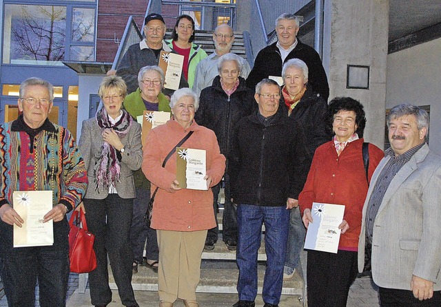 &#8222;Die Teilnehmer am Blumenschmuck...i der Preisverleihung in Tutschfelden.  | Foto: Jrg Schimanski