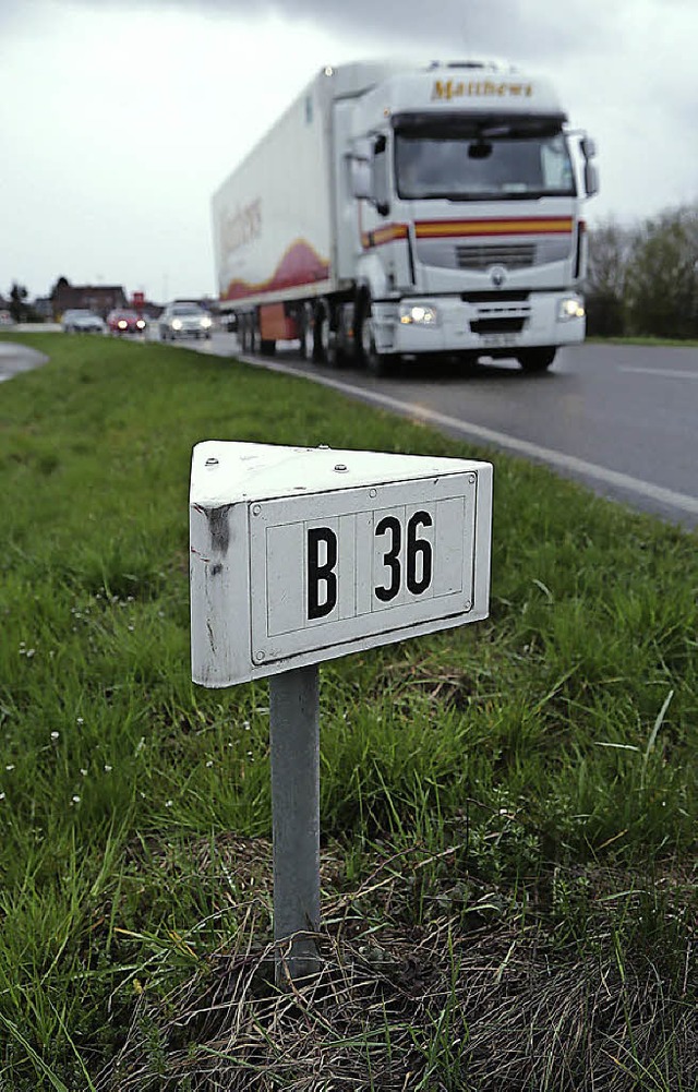 Die Bundesstrae 36 soll runtergestuft werden.   | Foto: C. Breithaupt