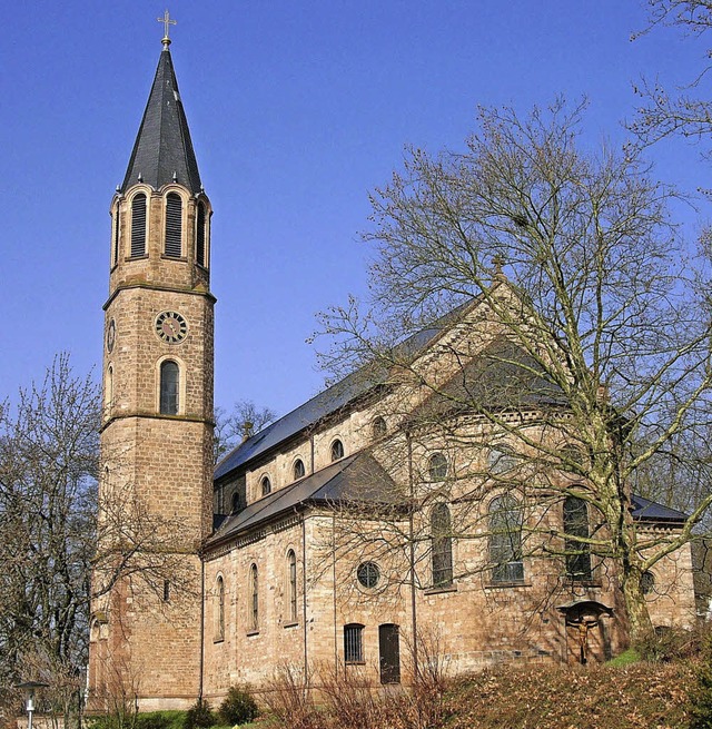 Die Kirche St. Martin in Obersckingen, 1863 gebaut   | Foto: Richard Kaiser