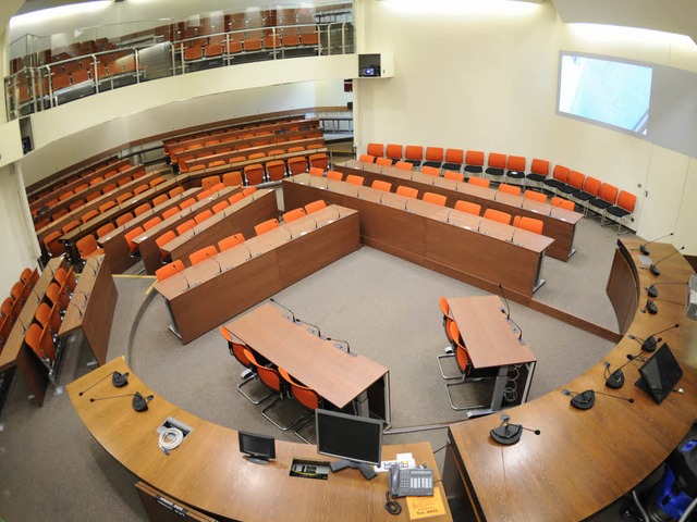 Hier wird es voll: Gerichtssaal fr den NSU-Prozess.  | Foto: dpa