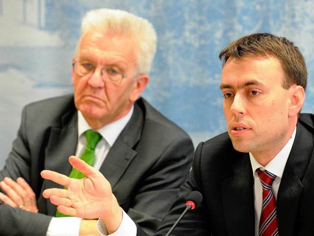 Grn-Rote Warnung aus Stuttgart: Krets...ot-grnen Steuerplne auf Bundesebene.  | Foto: dpa