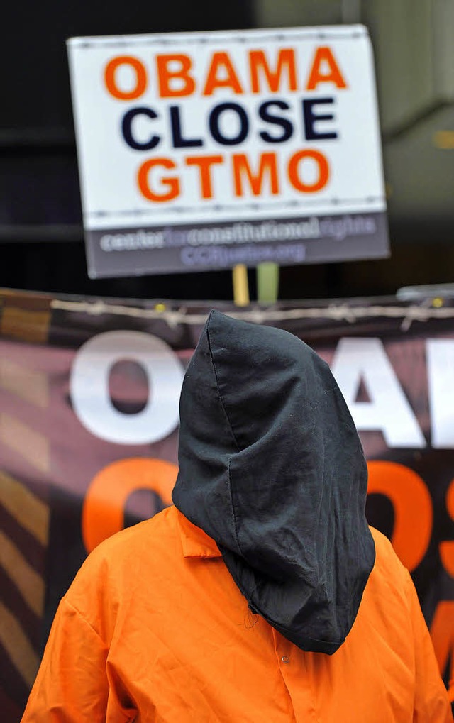 Protest in New York gegen das Lager in Guantnamo  | Foto: AFP