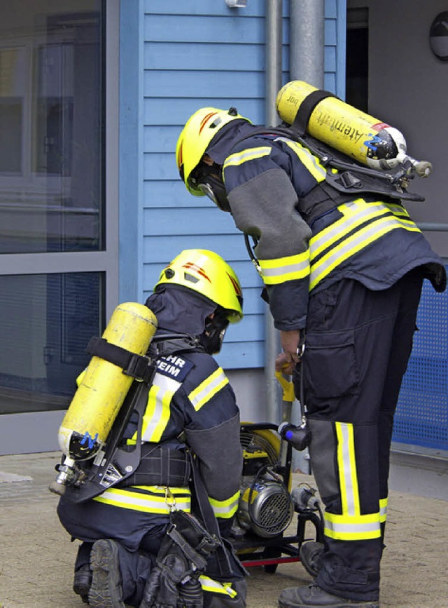 Wie funktionieren Belftungsgerte, un...ierten Feuerwehrleute in Heitersheim.   | Foto: Privat