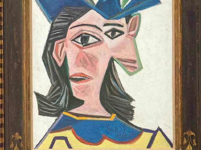 &#8222;Frau mit Hut&#8220; von Pablo Picasso im Basler Kunstmuseum   | Foto: dpa