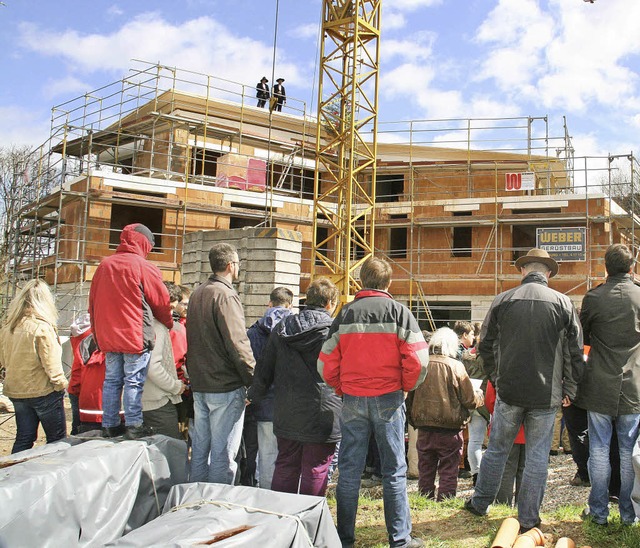 Haus am Altersbach beim Bruckwald Richtfest  | Foto: Gerda Oswald