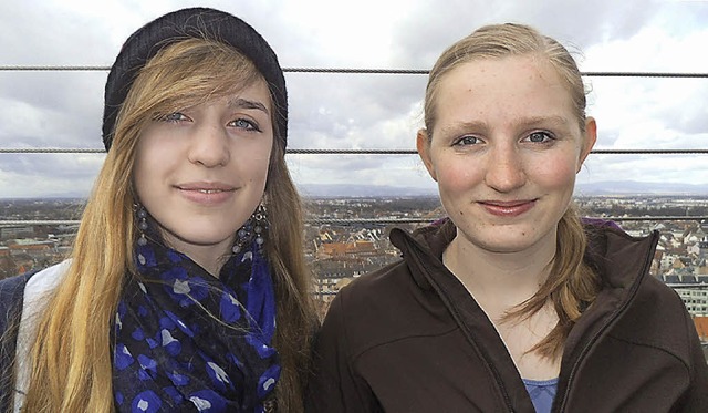 Partnerinnen: Lola Hardy aus Dole (links) und Pia Schwendemann  | Foto: Ines Schwendemann