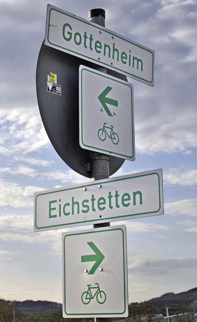 Die einheitliche Radwegebeschilderung ...soll regelmig  aktualisiert werden.   | Foto: frietsch
