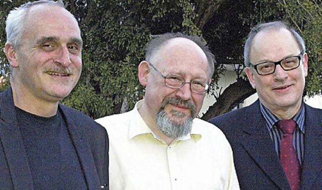 Von links: Jos F. A. Oliver, Paul Xav...d Mhringer-Gross Offenburger Ensemble  | Foto: Ullmann Robert