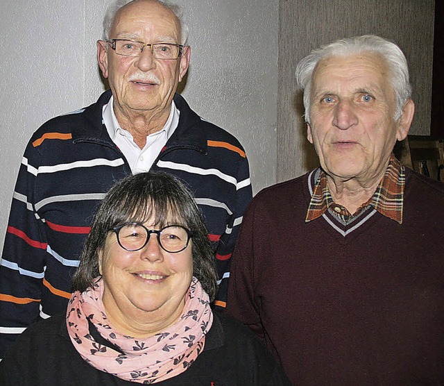 Ehrungen (v.li): Werner Stterlin, Sig...und Helmut Brtschkus. Foto: Ines Bode  | Foto: Ines Bode