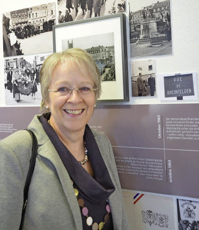 Karin Beuzelin kennt als Fcampoise, d...iche Souvenirs zur Jumelage zu sehen.   | Foto: Martina Proprenter