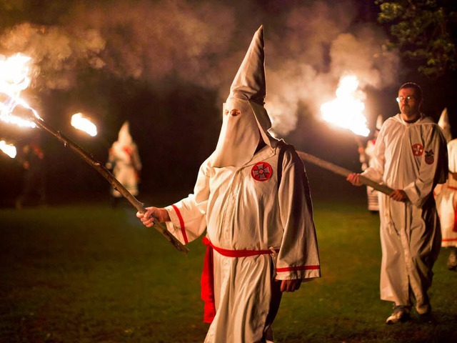 Mitglieder des Ku Klux Klan in den USA   | Foto: dpa