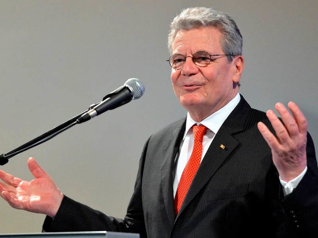 Bundesprsident Joachim Gauck hielt si...nicht in seinem Berliner Amtssitz auf.  | Foto: dpa