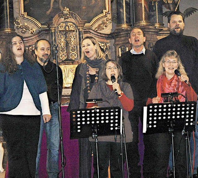 Gestaltet den anderen Gottesdienst auch diesmal musikalisch: die Vocal Group   | Foto: Archivfoto: Brigitte Chymo