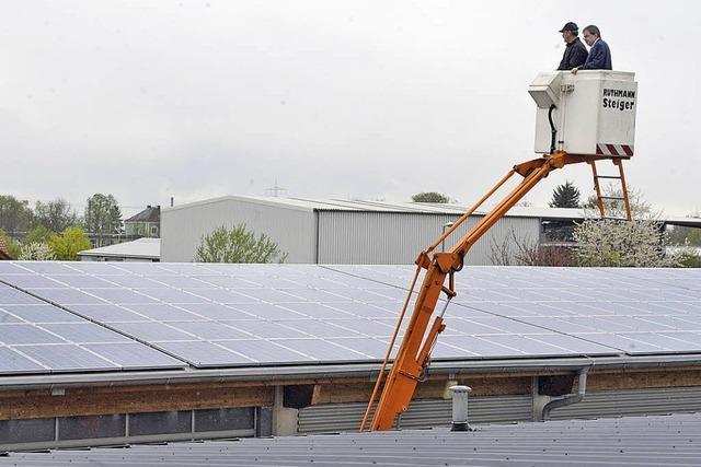 Sonnenenergie vom stdtischen Werkhof