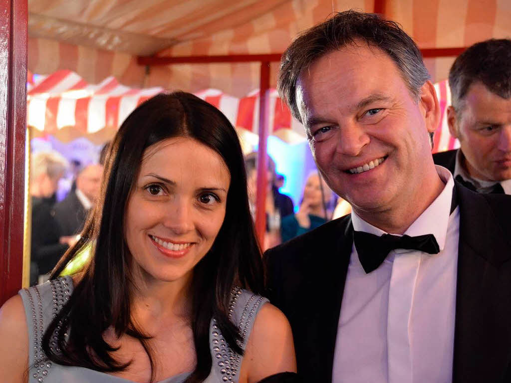 Landrat Frank Scherer mit Frau. Landrat Frank Scherer mit Frau.