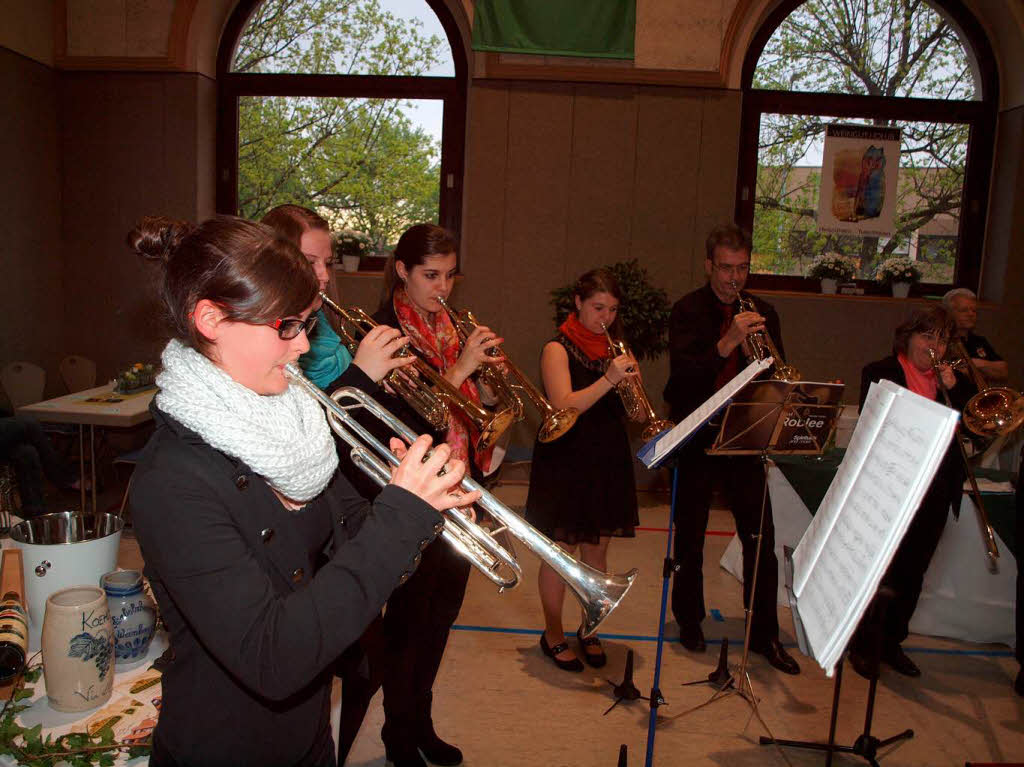 Der Posaunenchor Broggingen sorgt fr die musikalische Note.