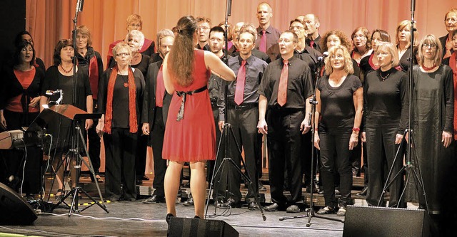 Die Waldkircher &#8222;Arion Singers&#8220; beim Chorduell in Badenweiler   | Foto: Verein