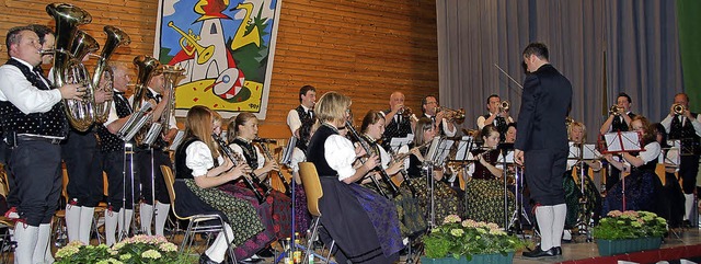 Ein gelungenes Frhjahrskonzert gab es...r der Stabfhrung von  Joachim Hummel.  | Foto: Horst A. Bss