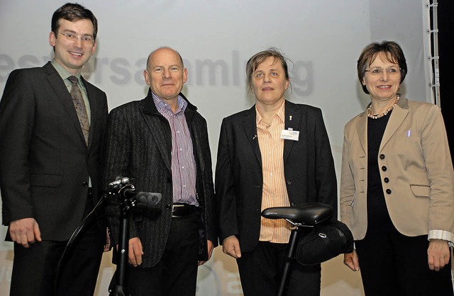 Fahrradpolitik in Offenburg (von links... Gudrun Zhlke und OB Edith Schreiner   | Foto: gertrude siefke