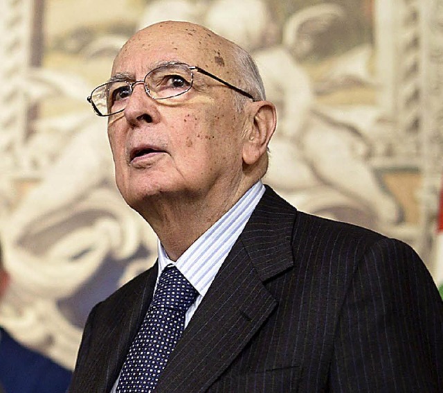 Napolitano ist erneut Staatsprsident.   | Foto: dpa