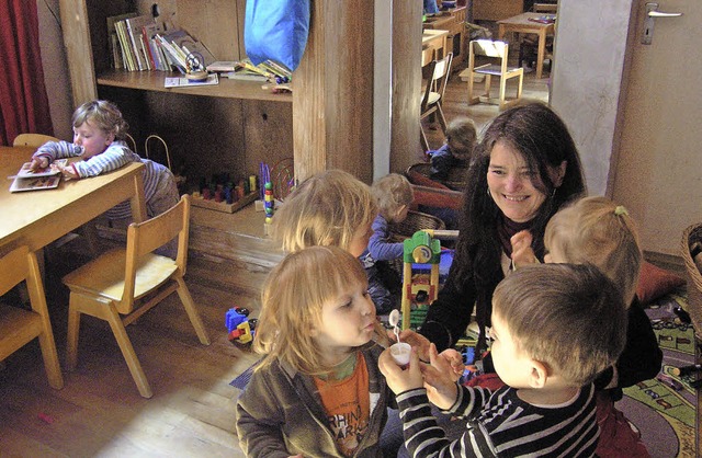 Die Spielgruppe &#8222;Sausewind&#8220...reuung von Kindern unter drei Jahren.   | Foto: Ute Schler