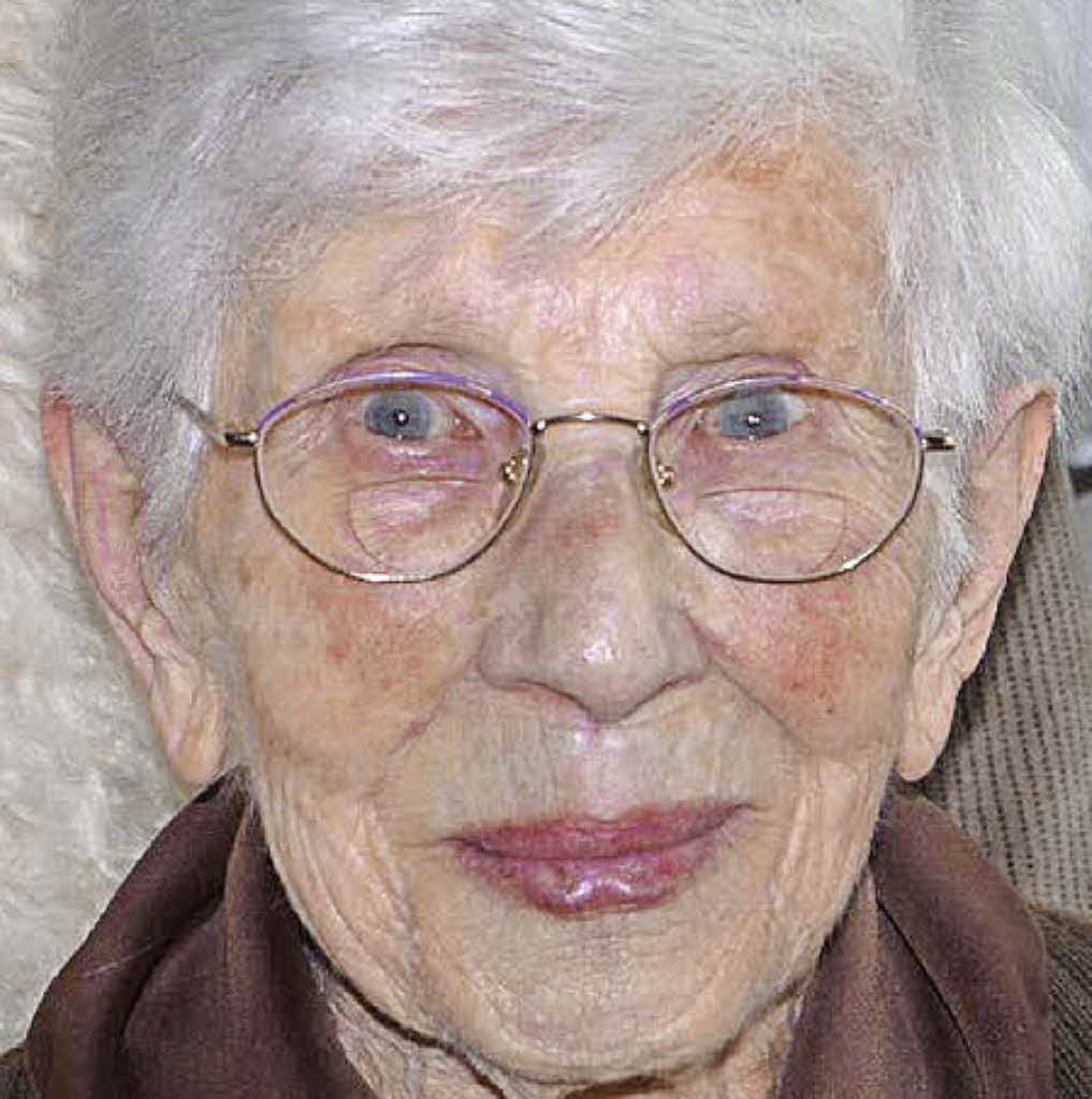 100 Jahre alt Wiedersehen mit Olga Huber Weil am Rhein Badische