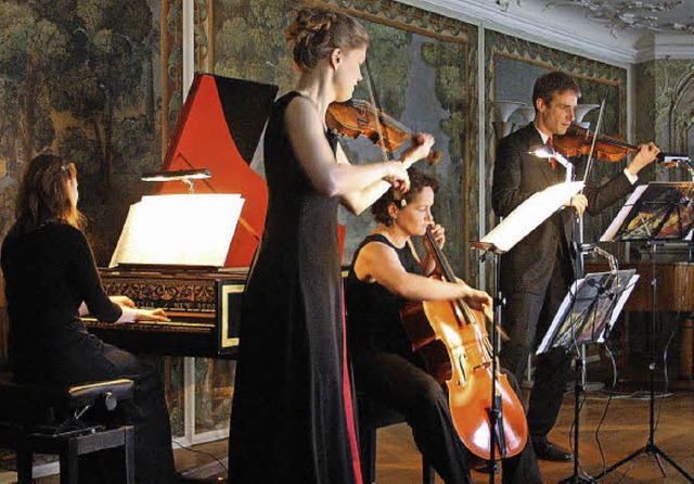 Das Ensemble Neobarock spielte bei den...ten Werke von Mozart, Bach und Hndel.  | Foto: Hans Jrgen Kugler