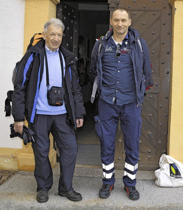 Kurt Bhler und Josef Ratkovic (l) pilgern nach Rom.    | Foto: BURGER
