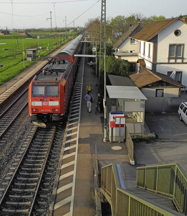 Der Bahnhof Auggen kann nur schner werden.   | Foto: Sigrid Umiger