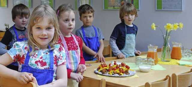 Kinderleichte Rezepte vermittelt die S...holung der Kochkurse in Kindergrten.   | Foto: Thomas Loisl Mink