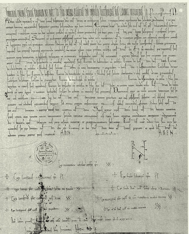 Das Corpus delicti: die Urkunde, die ...istenz Isteins  im Jahr 1139 nahelegt.  | Foto: cremer