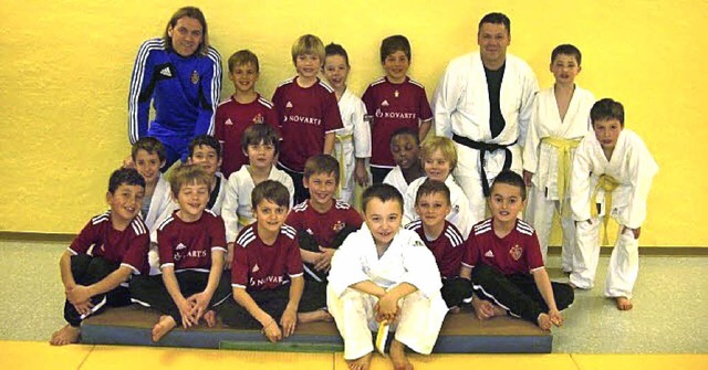 Basler Fuballer und Haltinger Judoka trainierten gemeinsam.  | Foto: privat