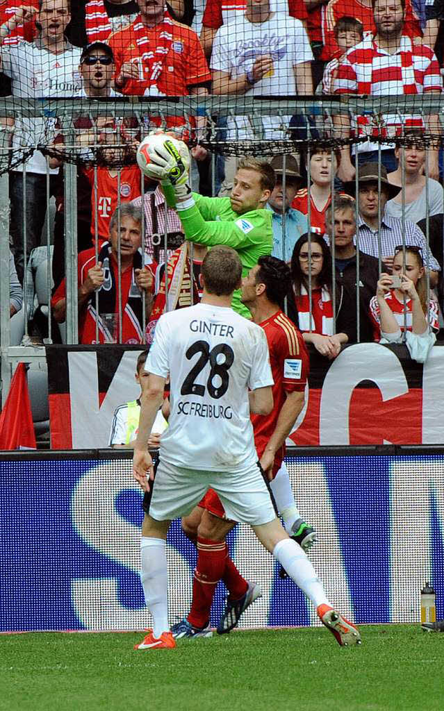 SC-Keeper Oliver Baumann spielt auch gegen den FC Bayern Mnchen aufmerksam mit.