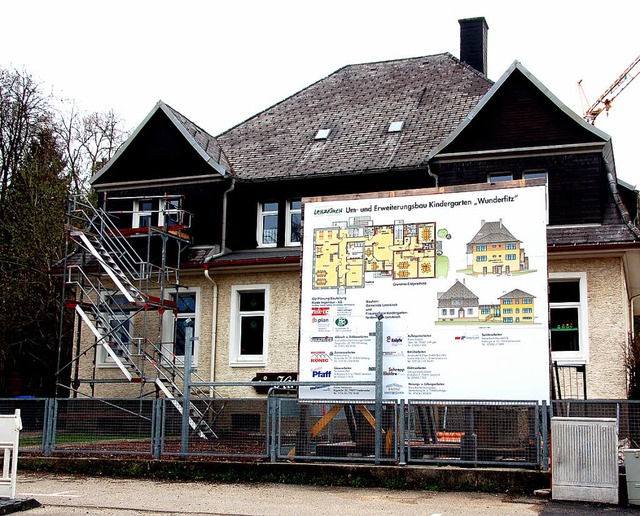 Erweitert und Renoviert wird der Kinde...ein Kindergarten Lenzkirch finanziert.  | Foto: Horst A. Bss