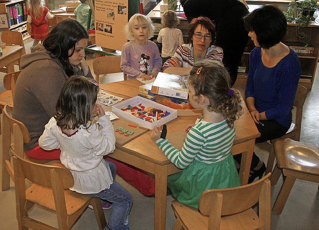 Auch fr die Eltern faszinierend: die ...att in der Kindertagessttte St. Anna   | Foto: Michael Masson