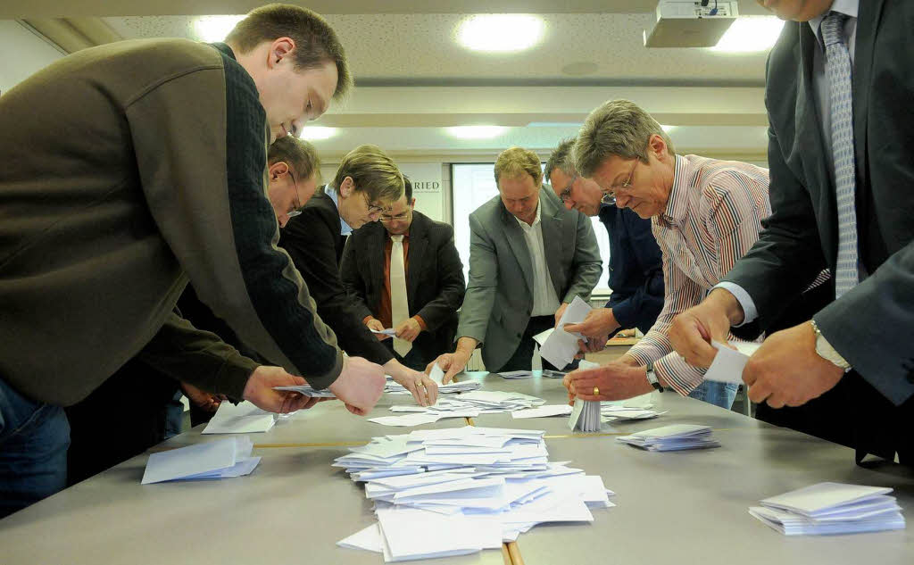 Der Sieg von Jochen Fischer beim zweiten Wahlgang der Brgermeisterwahl Neuried.