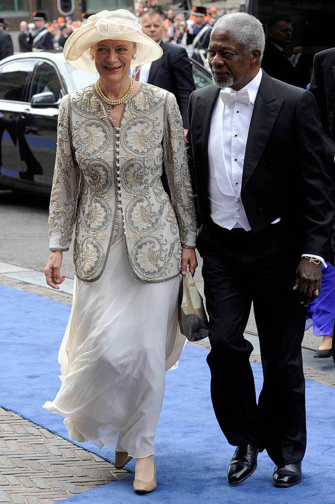 Der ehemalige UN-Generalsekretr Kofi Annan und seine Frau Nane Lagergren